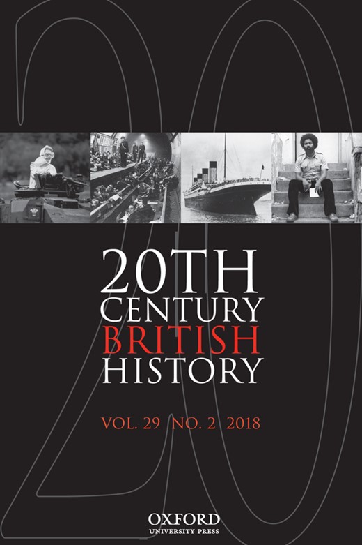 Twentieth Century British History Cover Image for Volume 29, Issue 2