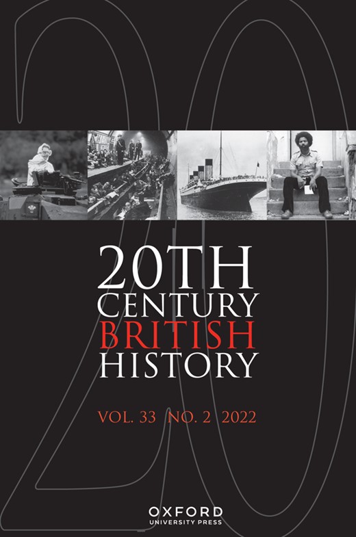 Twentieth Century British History Cover Image for Volume 33, Issue 2