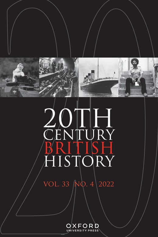Twentieth Century British History Cover Image for Volume 33, Issue 4