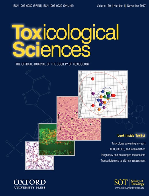 Toxicological Sciences Cover Image for Volume 160, Issue 1