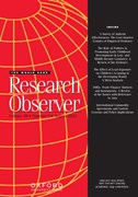 The World Bank Research Observer Cover Image