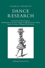 Dance Research: The Journal of the Society for Dance Research