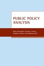 Book cover for Public policy analysis