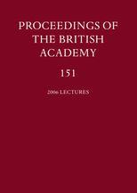Proceedings of the British Academy, Volume 151, 2006 Lectures (1)