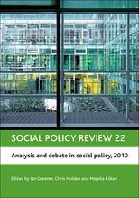 Social policy review 22: Analysis and debate in social policy, 2010 