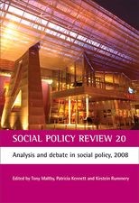 Social Policy Review 20: Analysis and debate in social policy, 2008 