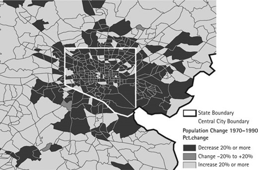 Population Change in the Baltimore Metropolitan Area, 1970–1990s