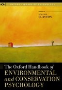Book cover for The Oxford Handbook of Environmental and Conservation Psychology