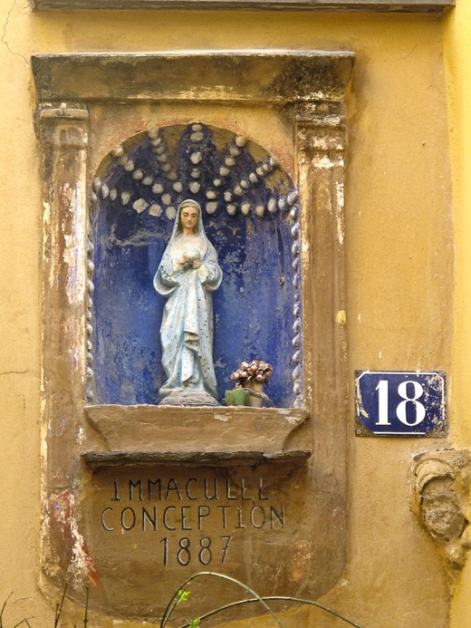 Statue of the Immaculate Conception. Anon., nineteenth cent. Menton.