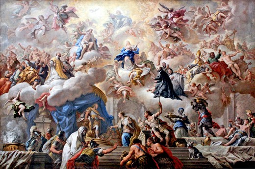 The Triumph of the Immaculate. Paolo de Matteis (1662‒1728). Gemäldegalerie, Berlin.