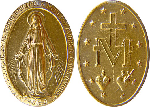  Miraculous Medal, designed by Adrien Vachette (1754‒1859) according to the descriptions given by Catherine Labouré.