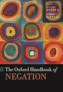 Book cover for The Oxford Handbook of Negation