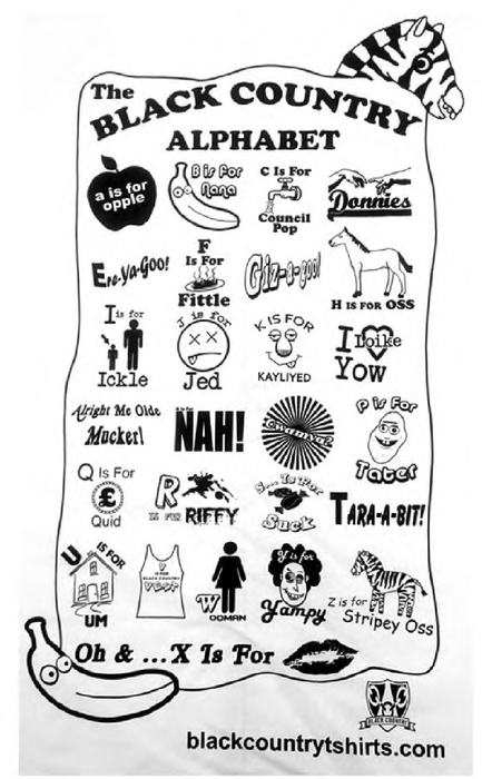 The Black Country Alphabet (design by Black Country T-shirts Ltd.)