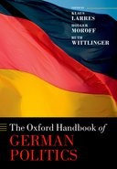 Book cover for The Oxford Handbook of German Politics