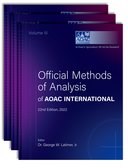 Book cover for Official Methods of Analysis of AOAC INTERNATIONAL (22nd Edition)