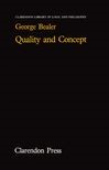 Book cover for Quality and Concept
