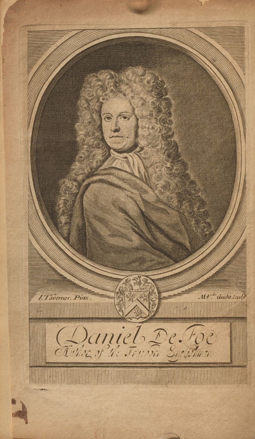  Frontispiece, Daniel Defoe, A True Collection of the Writings of the Author of the True Born English-man (1703). Courtesy of McGill University Library, Rare Books and Special Collections, shelf mark PR3401 1703.
