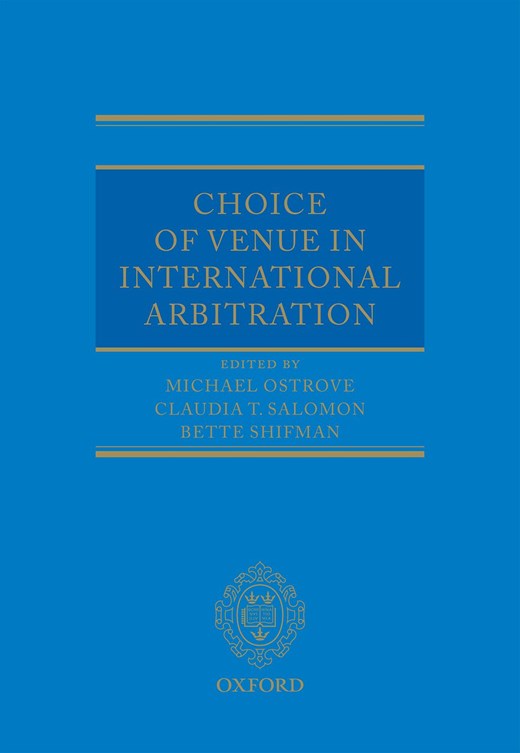 Book cover for Choice of Venue in International Arbitration