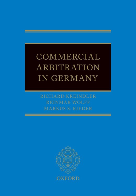 Book cover for Commercial Arbitration in Germany