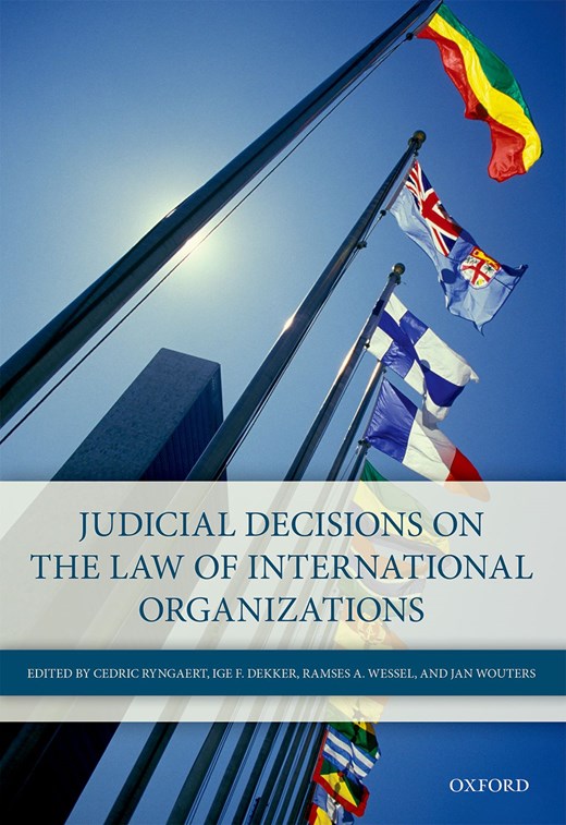 Book cover for Judicial Decisions on the Law of International Organizations